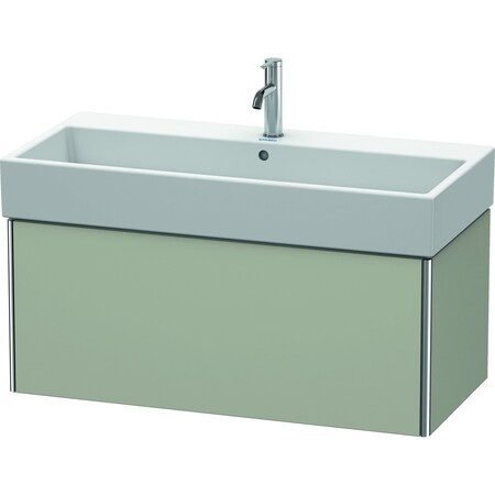 Xsquare Wall-Mounted Vanity Unit Taupe Satin Matt